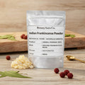 Sallaki Boswellia serrata Naturharzpulver im Standbeutel mit Harzstücken